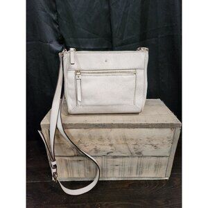Kate Spade New York Sadie Cream Pebble Leather Crossbody Bag